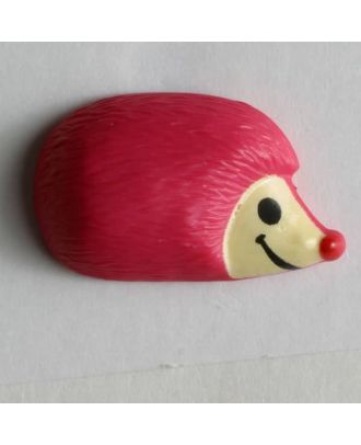 hedgehog button - Size: 18mm - Color: pink - Art.No. 251325