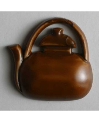 Pot button - Size: 28mm - Color: brown - Art.No. 340503