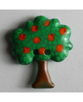 Tree button - Size: 30mm - Color: green - Art.No. 340551