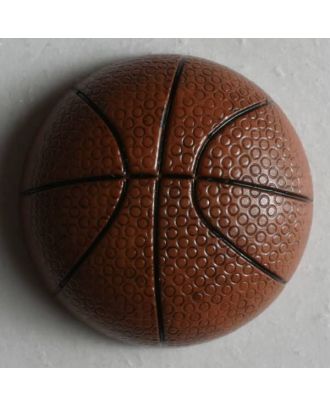 Basketball button - Size: 20mm - Color: brown - Art.No. 251502