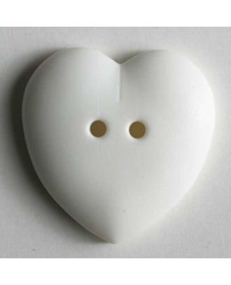Heart button - Size: 23mm - Color: beige - Art.No. 259030