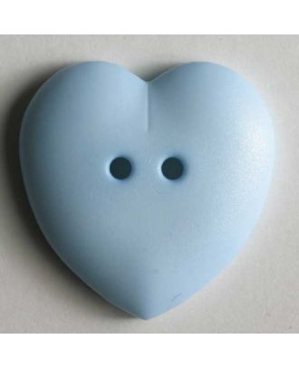 Heart button - Size: 23mm - Color: blue - Art.No. 259032