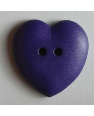 Heart button - Size: 23mm - Color: lilac - Art.No. 259038