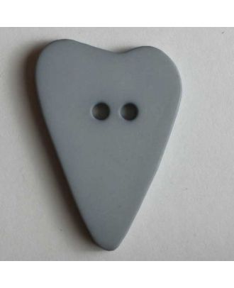 Heart button - Size: 15mm - Color: grey - Art.No. 219052