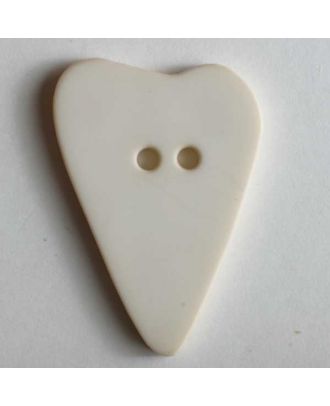 Heart button - Size: 15mm - Color: beige - Art.No. 219116