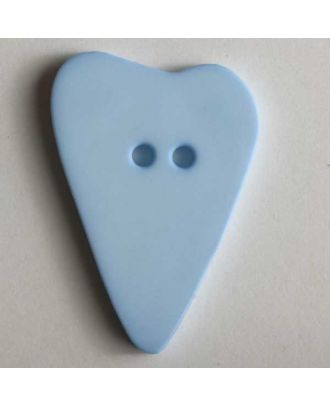 Heart button - Size: 15mm - Color: blue - Art.No. 219057