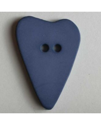Heart button - Size: 28mm - Color: blue - Art.No. 289060