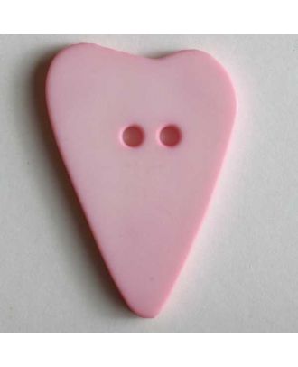 Heart button - Size: 28mm - Color: pink - Art.No. 289068