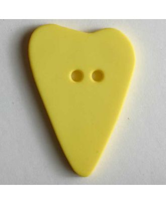 Heart button - Size: 28mm - Color: yellow - Art.No. 289073