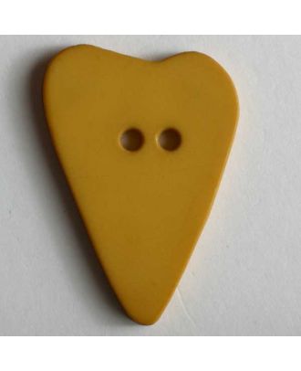 Heart button - Size: 28mm - Color: yellow - Art.No. 289074