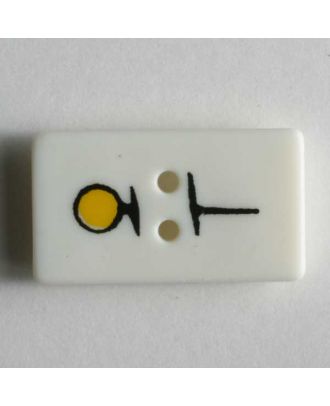 Sewing accessoire button - Size: 20mm - Color: white - Art.No. 251545