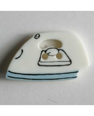 iron button - Size: 25mm - Color: white - Art.No. 280796