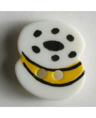 Sewing accessoire button - Size: 15mm - Color: white - Art.No. 221698