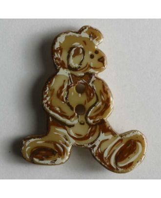 Bear button - Size: 25mm - Color: beige - Art.No. 330545