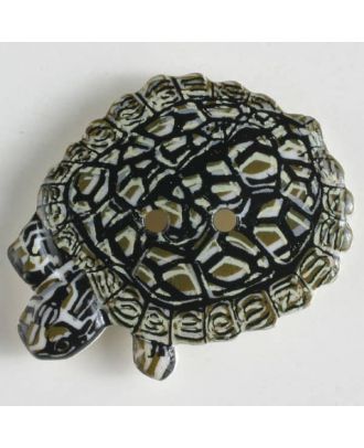 Turtle button - Size: 28mm - Color: beige - Art.No. 360421
