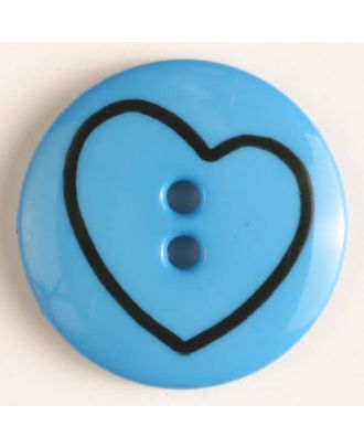 Children- and Craft button - Size: 34mm - Color: blue - Art.No. 350378
