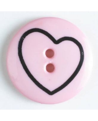 Children- and Craft button - Size: 25mm - Color: pink - Art.No. 300942