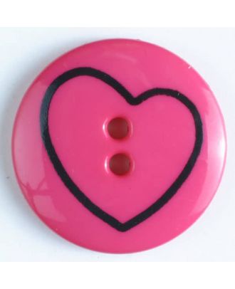 Children- and Craft button - Size: 18mm - Color: pink - Art.No. 241158