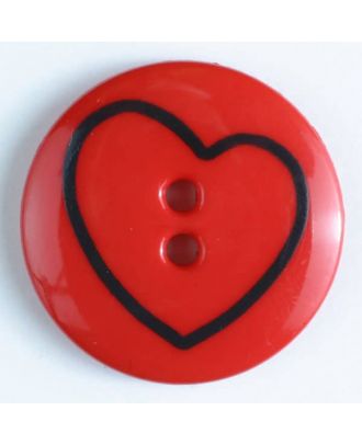 Children- and Craft button - Size: 13mm - Color: red - Art.No. 211630