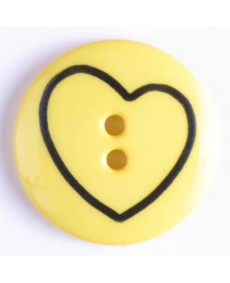 Children- and Craft button - Size: 25mm - Color: yellow - Art.No. 300939
