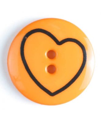 Children- and Craft button - Size: 18mm - Color: orange - Art.No. 241161