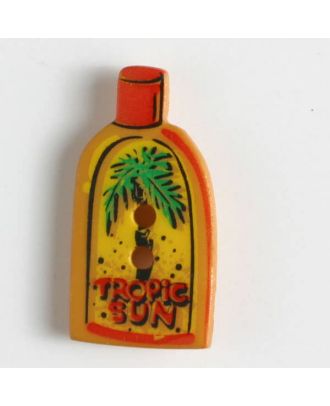 Sun creme button - Size: 22mm - Color: orange - Art.No. 320613