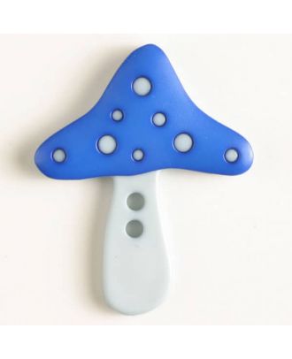 mushroom button - Size: 35mm - Color: blue - Art.No. 370551