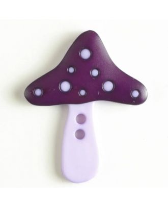 mushroom button - Size: 35mm - Color: lilac - Art.No. 370552