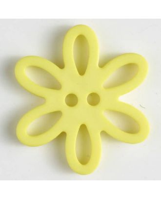 polyamide button - Size: 20mm - Color: yellow - Art.-Nr.: 281007