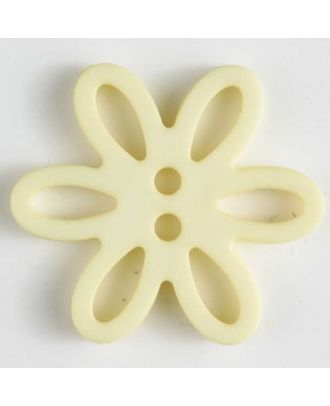 polyamide button - Size: 28mm - Color: yellow - Art.-Nr.: 330753