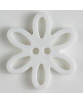 polyamide button - Size: 28mm - Color: white - Art.-Nr.: 330743