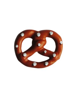 children button "pretzel" polyamide with shank - Size: 20mm - Color: braun - Art.No.: 331314