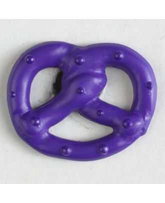 pretzel button with shank - Size: 20mm - Color: lilac - Art.No. 281022