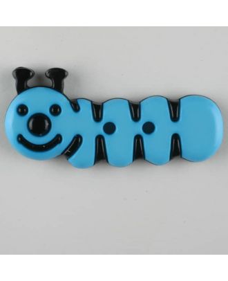 caterpillar, 2 holes - Size: 30mm - Color: blue - Art.-Nr.: 341117