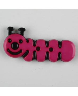 caterpillar, 2 holes - Size: 30mm - Color: pink - Art.-Nr.: 341120