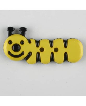caterpillar, 2 holes - Size: 30mm - Color: yellow - Art.-Nr.: 341122