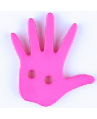 hand, 2 holes - Size: 25mm - Color: pink - Art.No. 331033