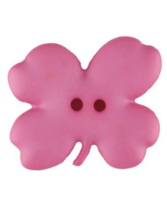 Cloverleaf, 2 holes - Size: 23mm - Color: pink  - Art.No. 310952