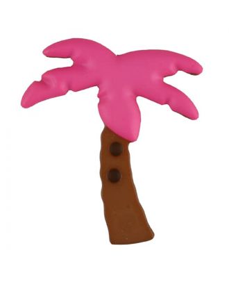 palm tree with 2 holes - Size: 25mm - Color: pink - Art.No. 331085