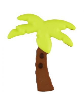 palm tree with 2 holes - Size: 25mm - Color: yellow - Art.No. 331086