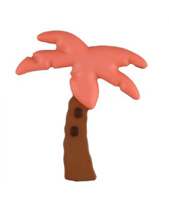 palm tree with 2 holes - Size: 25mm - Color: orange - Art.No. 331087