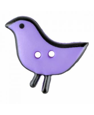 children button bird with two holes - Size: 20mm - Color: purple - Art.No. 311057