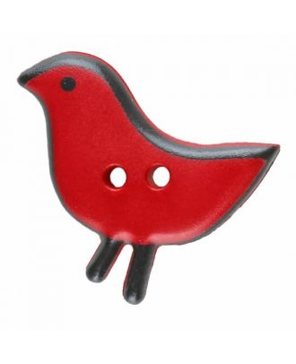 children button bird with two holes - Size: 20mm - Color: red - Art.No. 311060