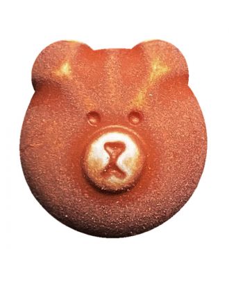 children button teddy bear polyamide with shank - Size: 18mm - Color: braun - Art.No.: 311131