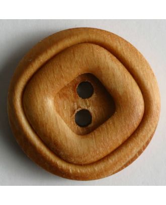 wood button - Size: 15mm - Color: brown - Art.No. 221196