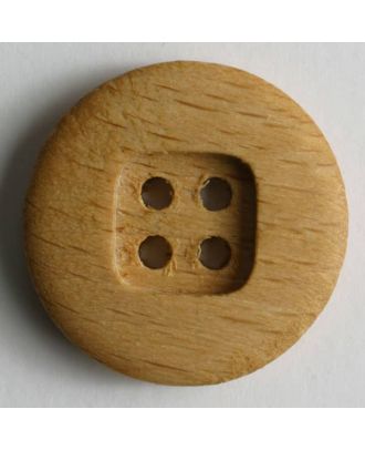 wood button - Size: 28mm - Color: brown - Art.No. 270354