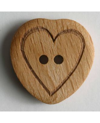 wood button - Size: 23mm - Color: brown - Art.No. 260891