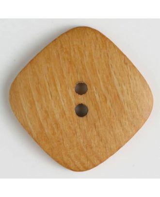 wood button - Size: 45mm - Color: brown - Art.No. 470033