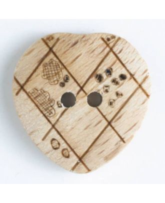 wood button   - Size: 15mm - Color: brown - Art.-Nr.: 231608