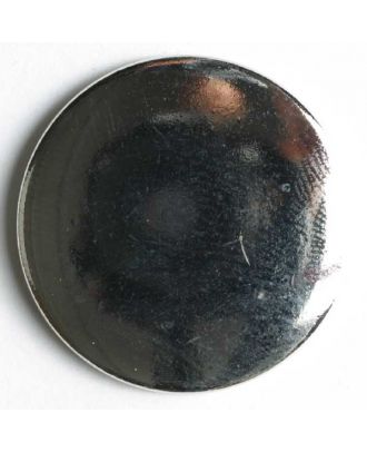 Blazer button, full metal - Size: 15mm - Color: silver - Art.No. 180499